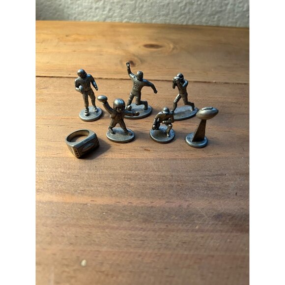 Vintage Monopoly NFL 1999 Grid Iron Limited Edition Board Game Player Pieces - Picture 4 of 5